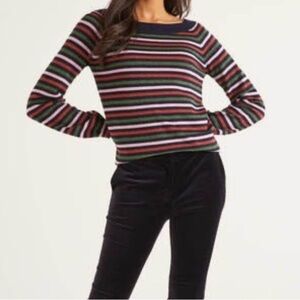 Boden Mabel Metallic Wool Blend Sweater size 8